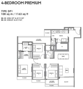 lucerne-grand-floor-plan-4-bedroom-type-dp1-singapore